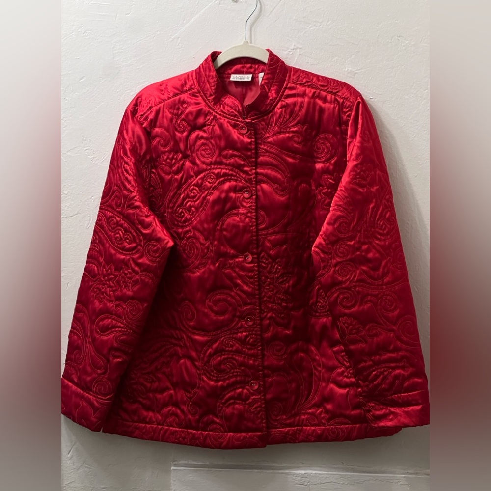 Lightweight Quilted Asian-Inspired Jacket